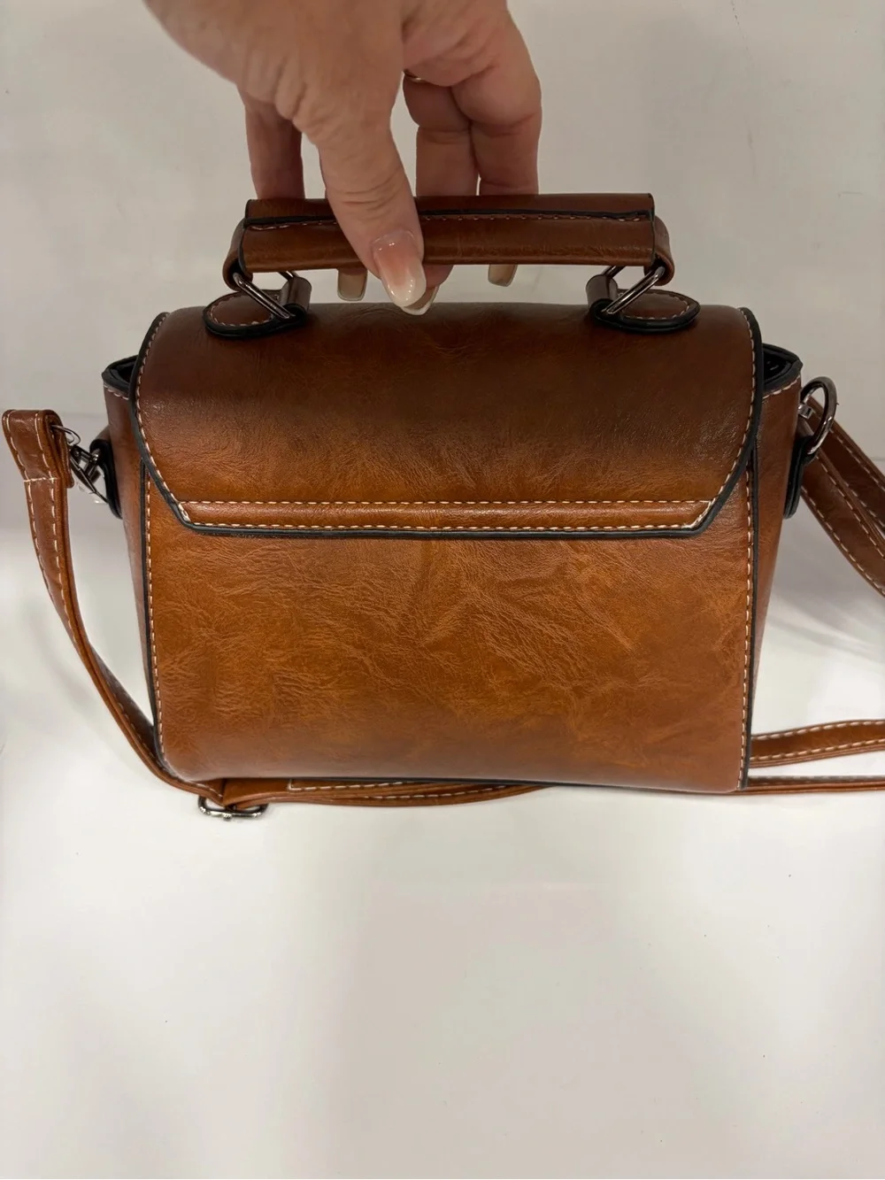 Fashion bag Casual Tan Satchel Crossbody Bag